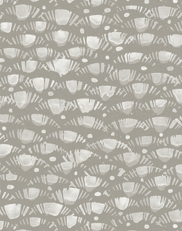 Lea, Mist - Linen Fabric