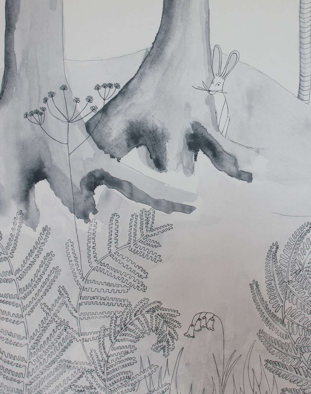 Legend Mural, Ink