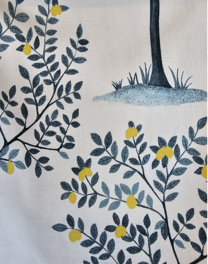 Lemon Grove Fabric, Blue
