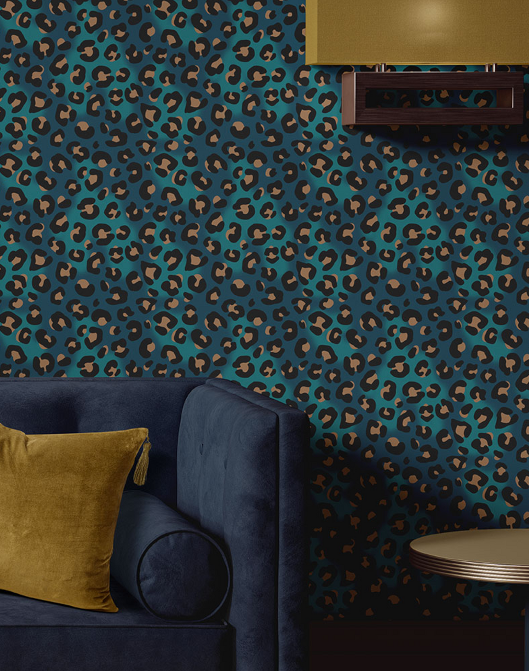 Leopard Print, Blue