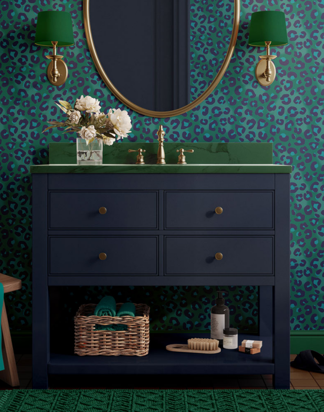 Leopard Print, Green