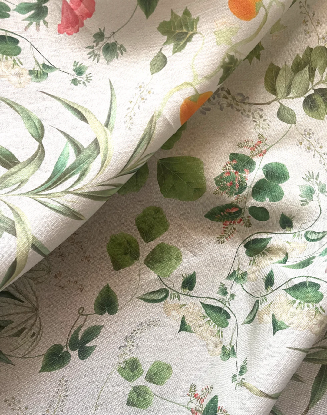 Little Eden Linen Fabric, Meadow