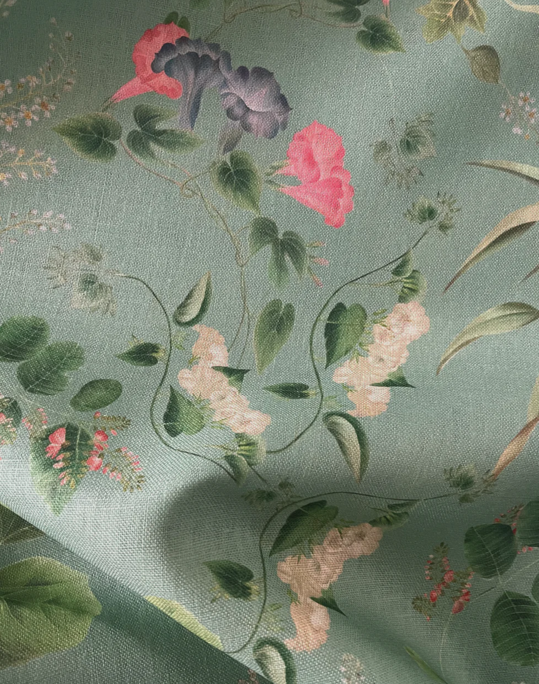 Little Eden Linen Fabric, Spring