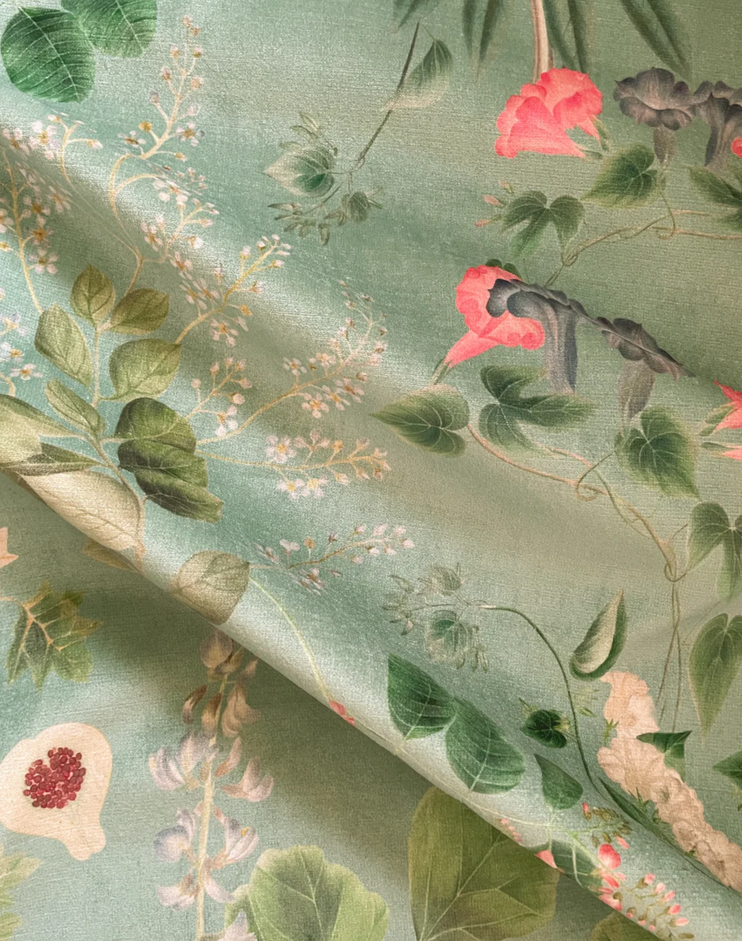 Little Eden Velvet Fabric, Spring