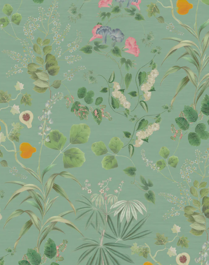 Little Eden Velvet Fabric, Spring