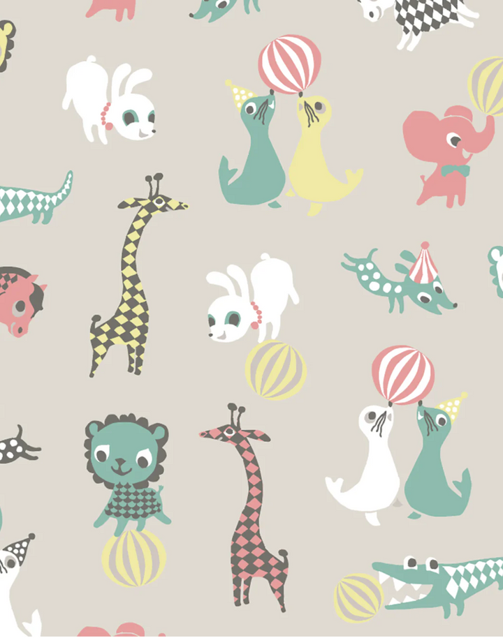 Little Friends Cotton Fabric, Sand