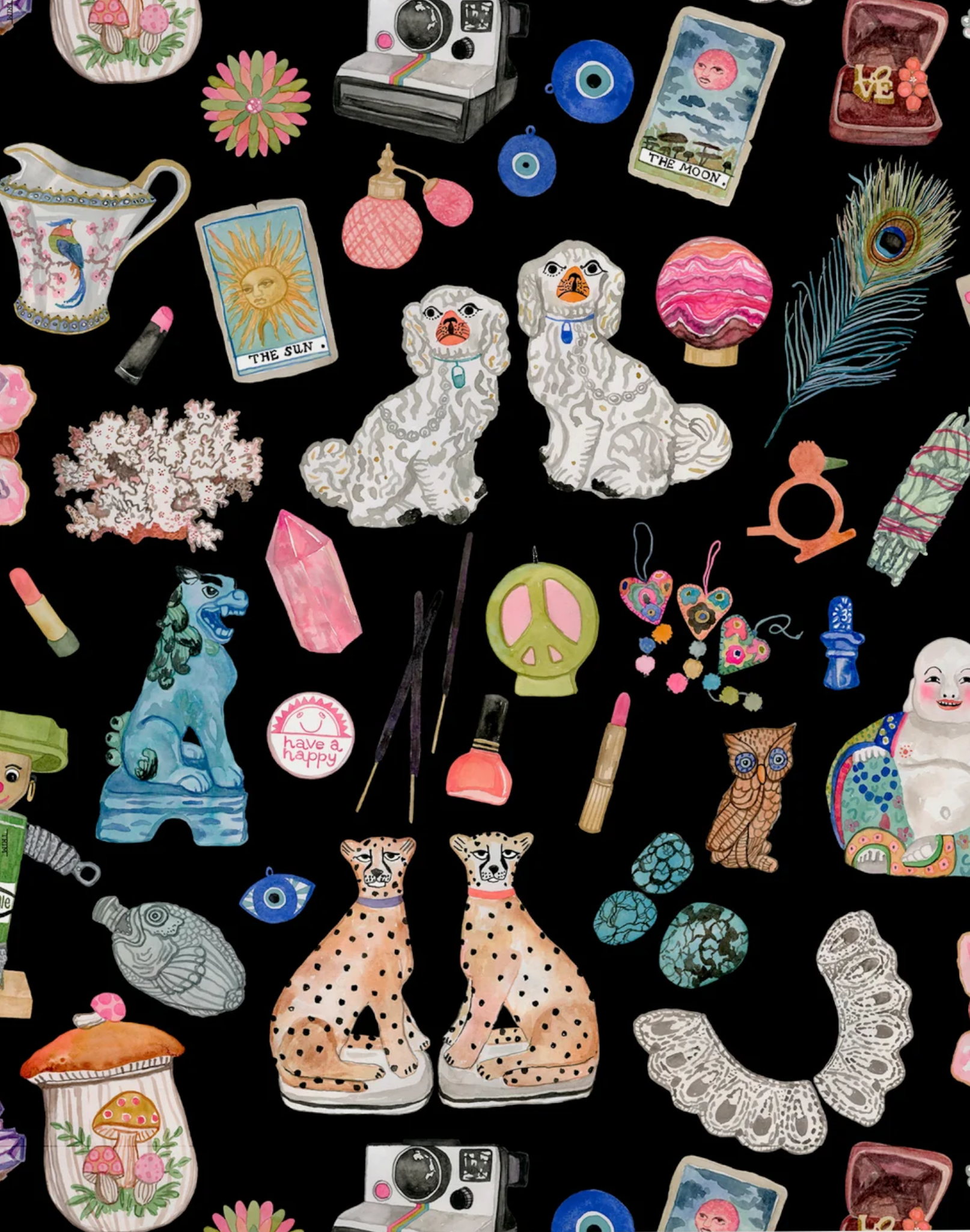 Little Things, Black – The Pattern Collective
