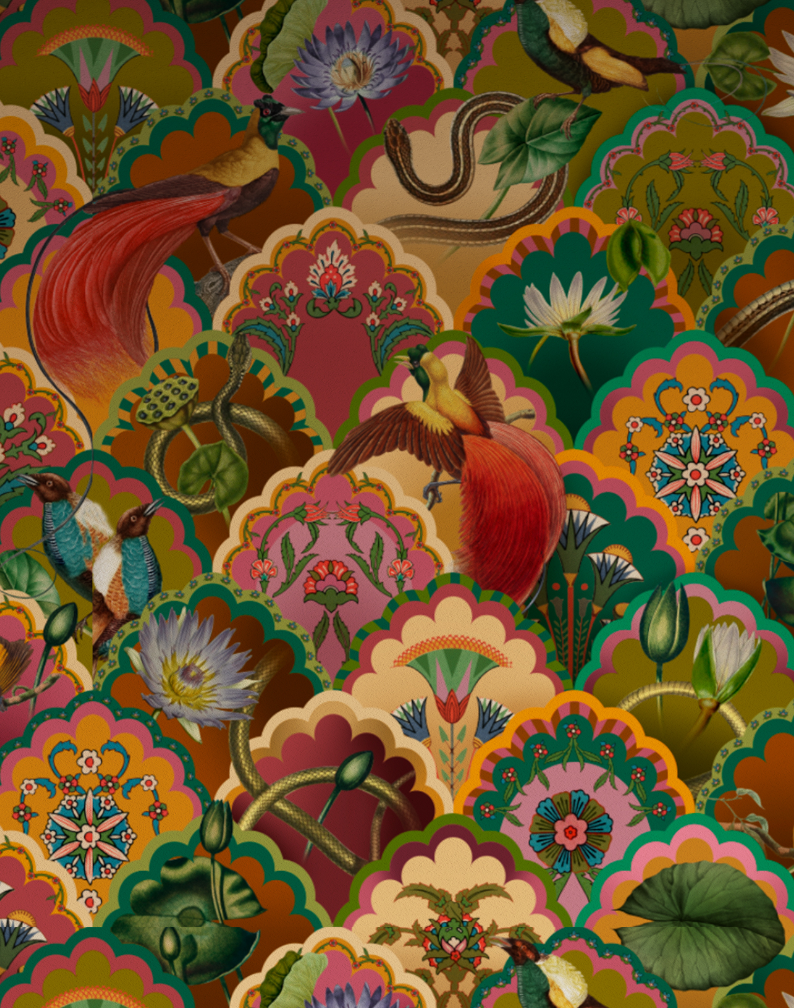 Lotus Wallfabric – The Pattern Collective