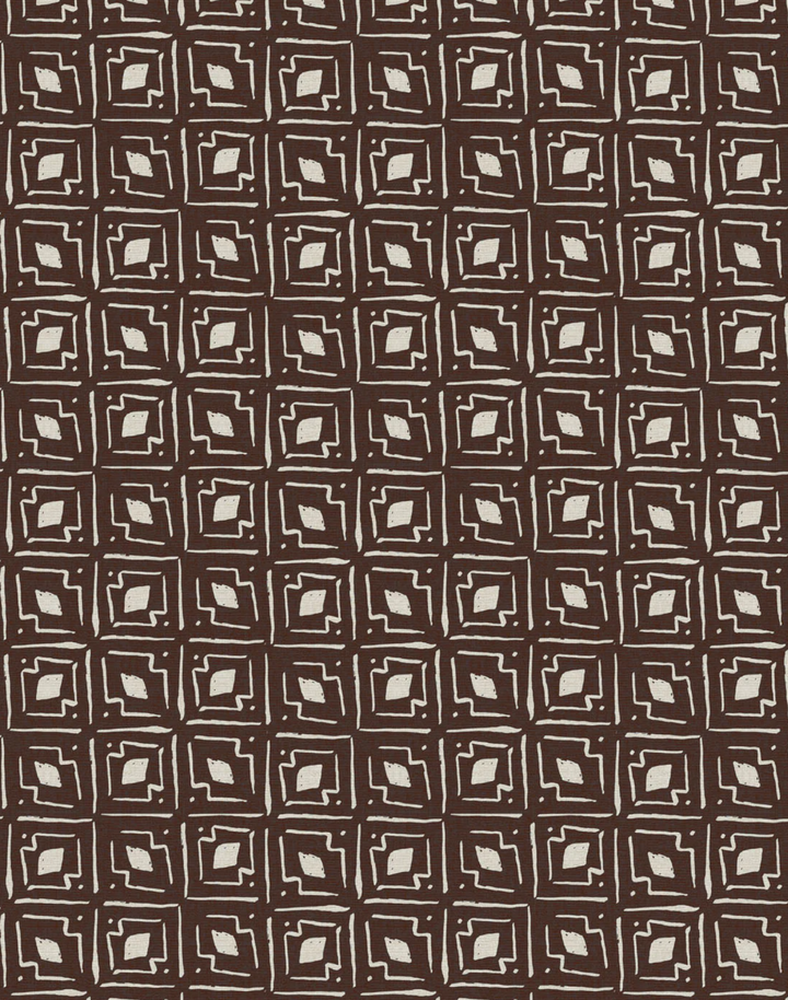 Lulu, Conker - Linen Fabric