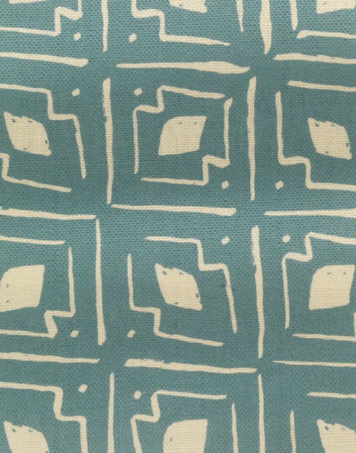 Lulu, Day Blue - Linen Fabric