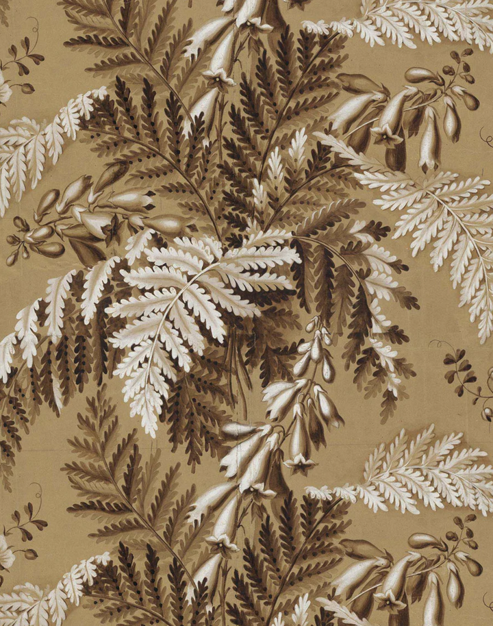 MRV-47 Big Patterns Feuilles Chamois by Mr & Mrs Vintage