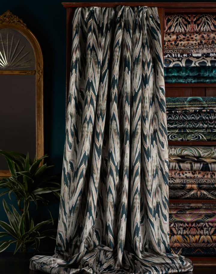 Makemba Velvet Fabric, Mink