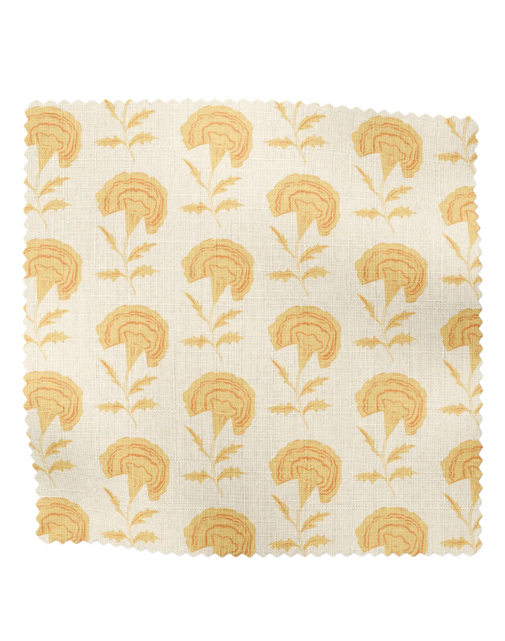 Marigold, Yellow - Linen Fabric