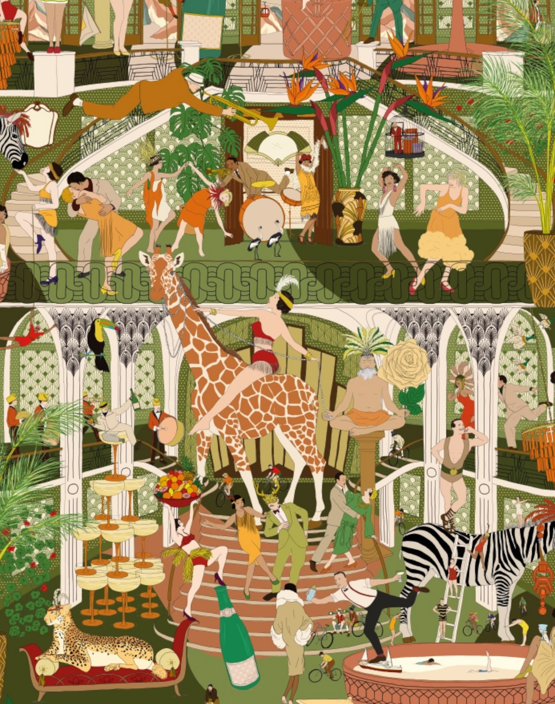 MAYHEM MANSION, VINTAGE OLIVE