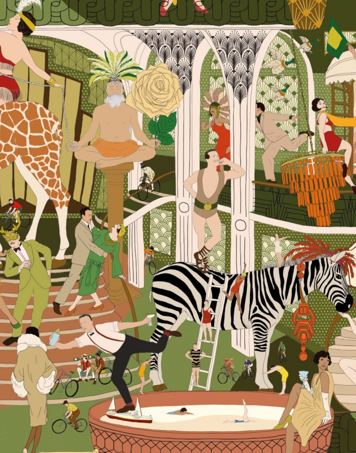 MAYHEM MANSION, VINTAGE OLIVE