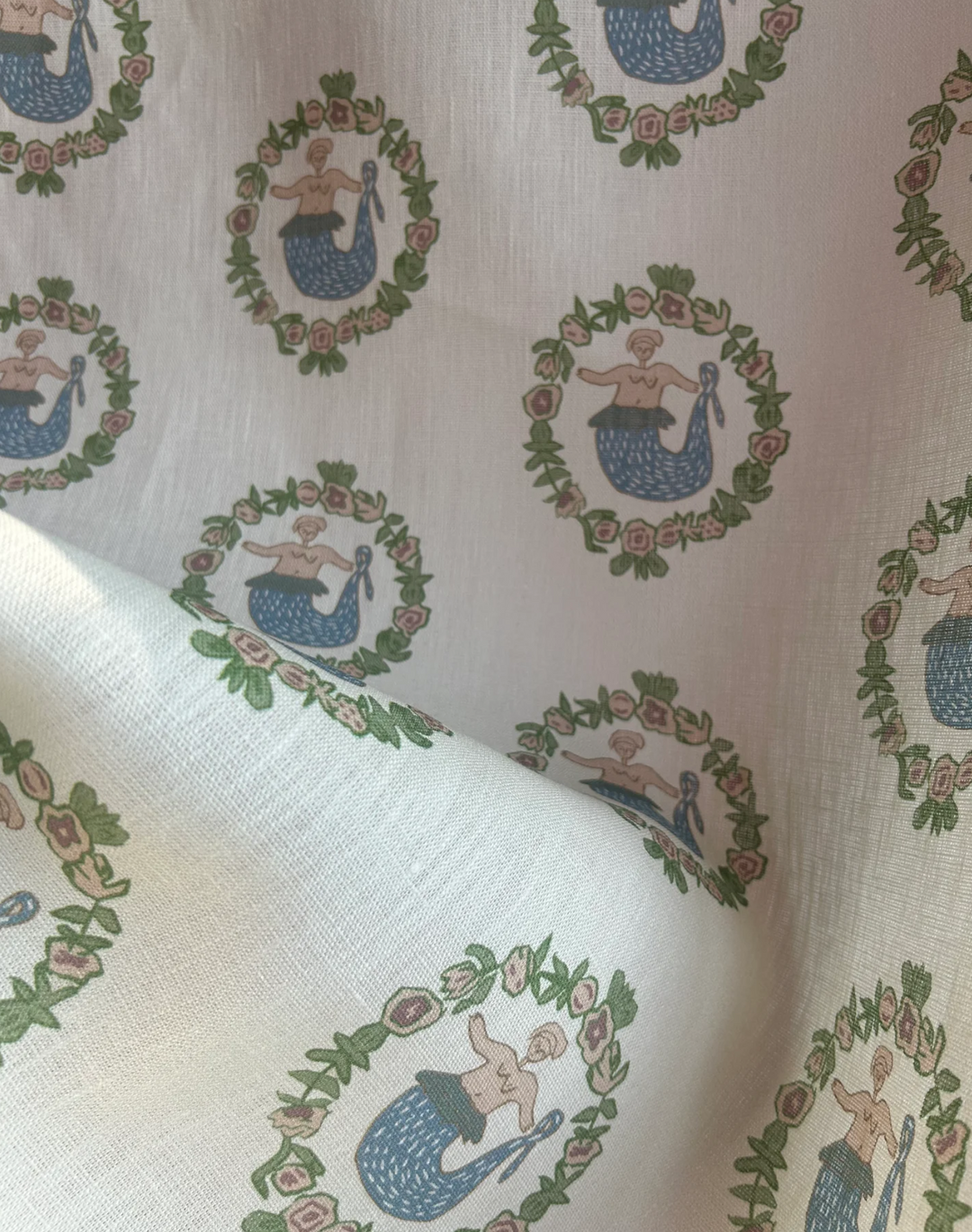 Mermaid - Linen Fabric