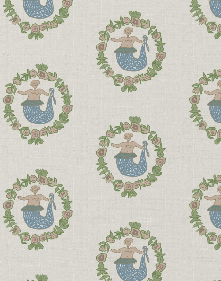 Mermaid - Linen Fabric