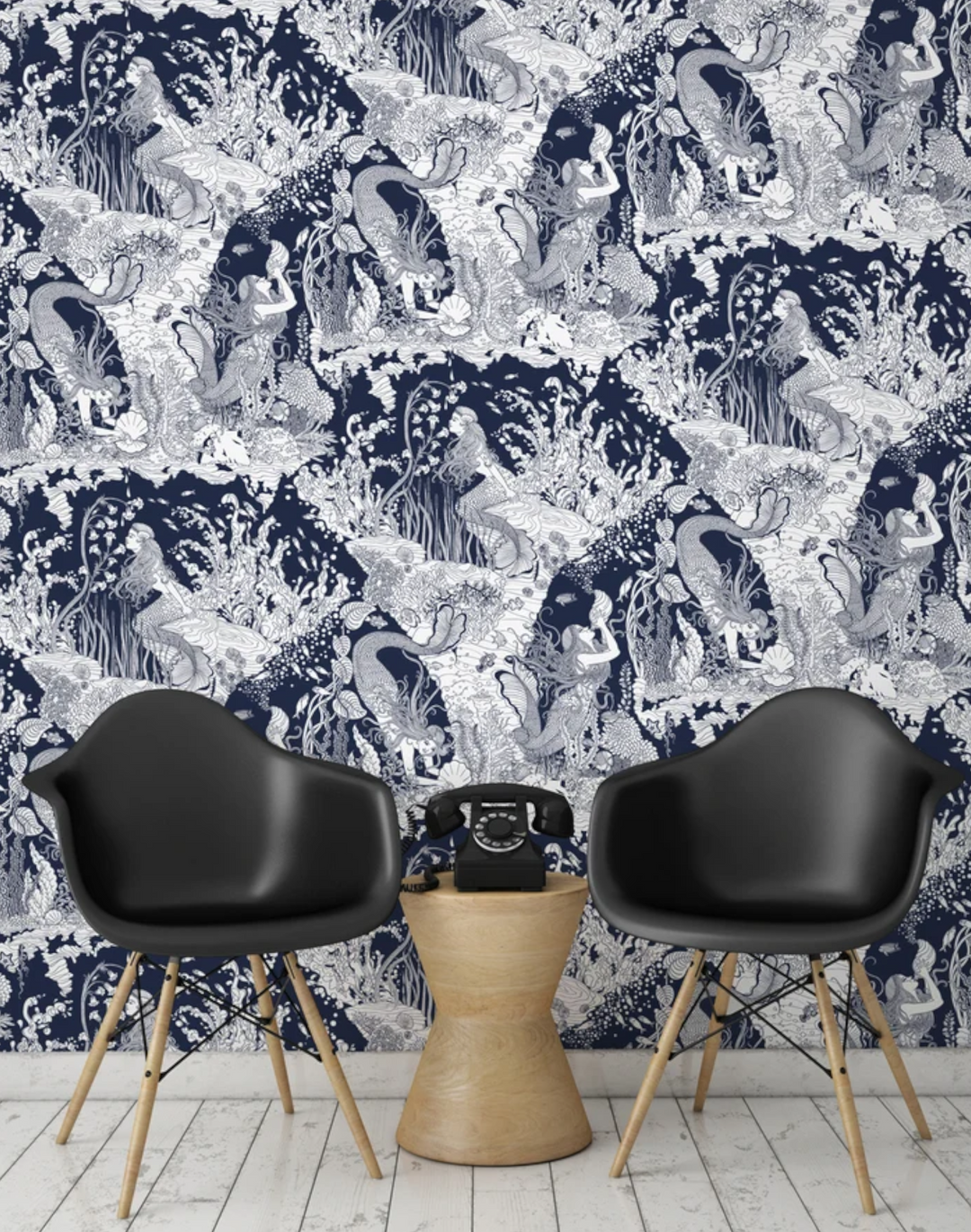 Mermaids Wallpaper, Seafoam
