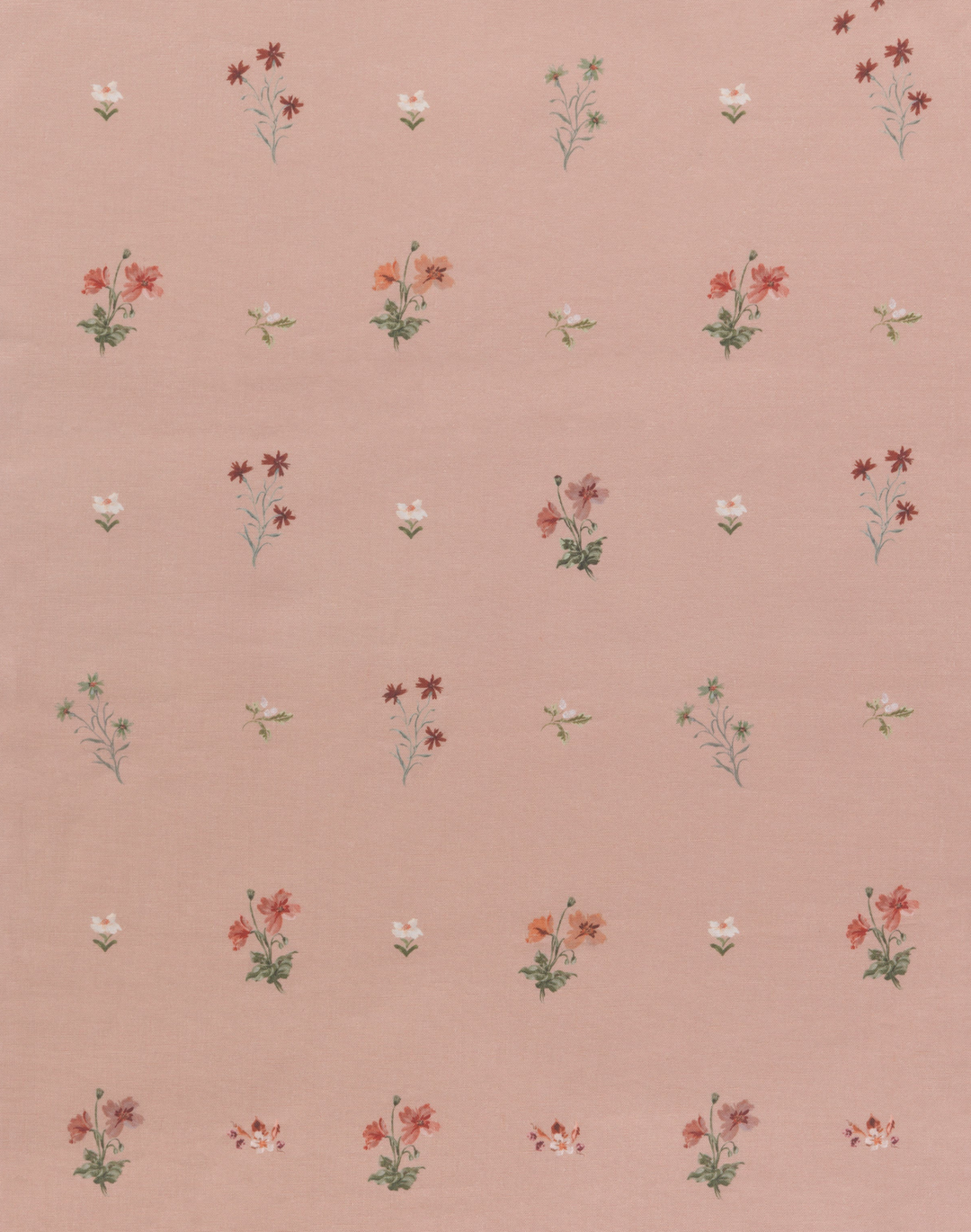 Mitford, English Rose - Linen Fabric