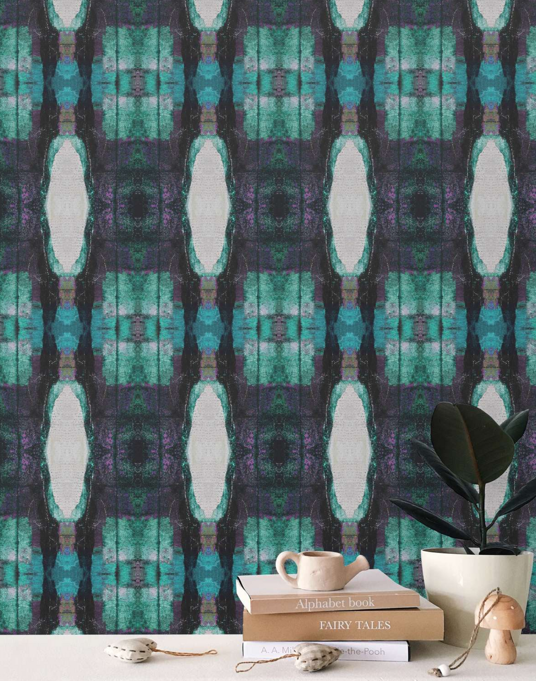 Mod Plaid 3, Aquamarine