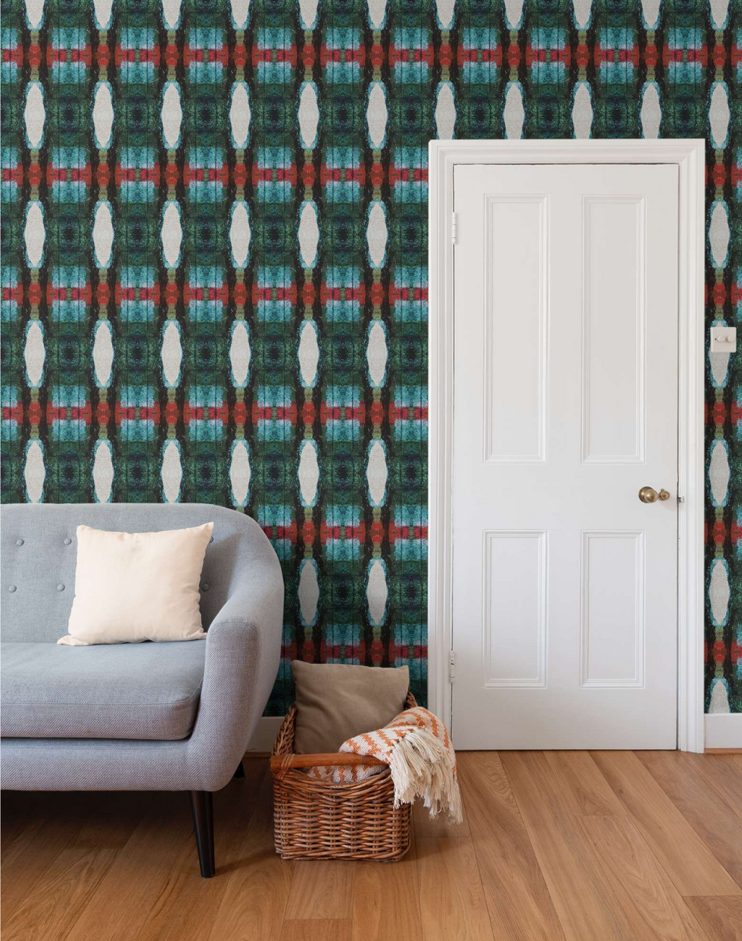 Mod Plaid 3, Blue Topaz