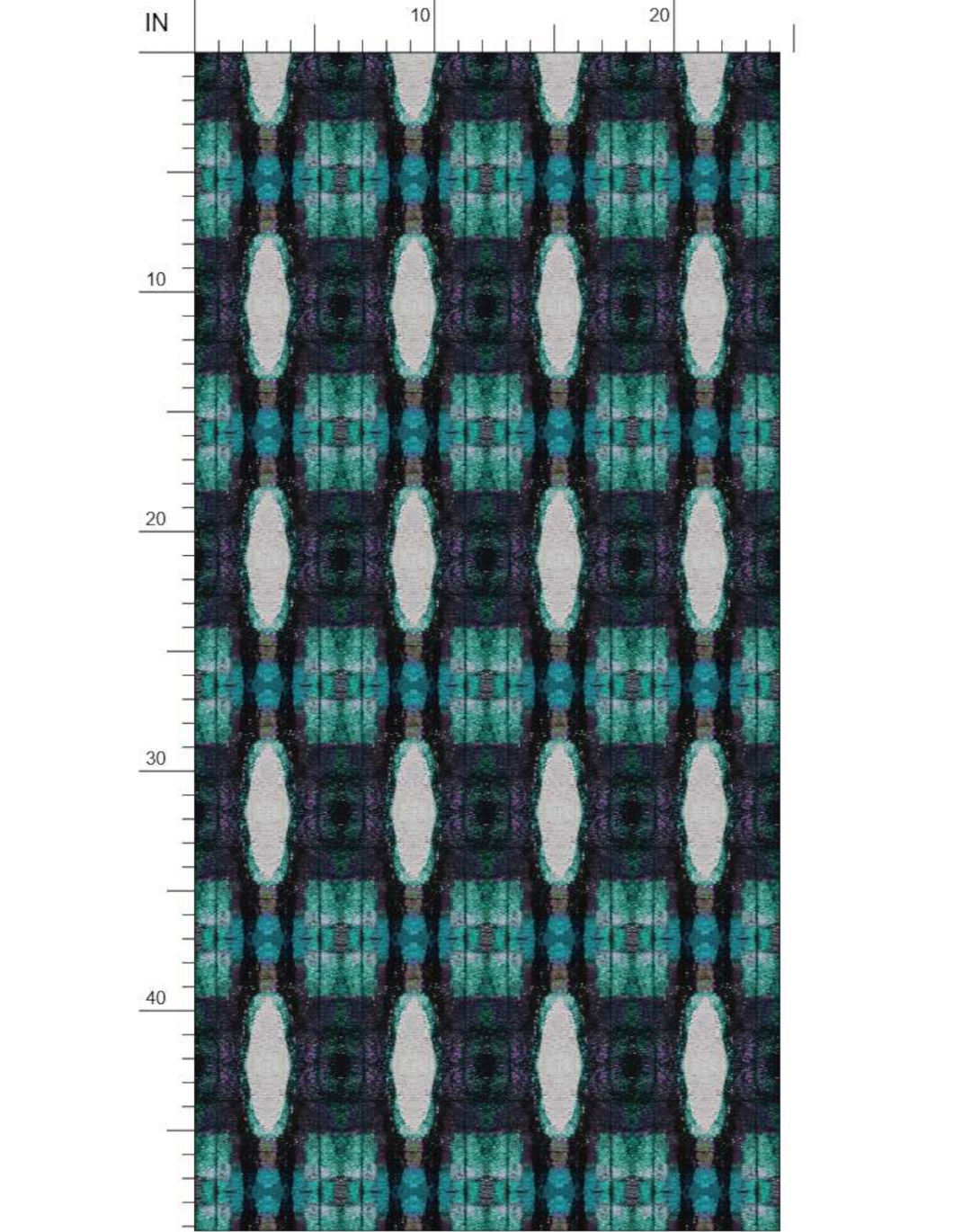 Mod Plaid 4, Aquamarine