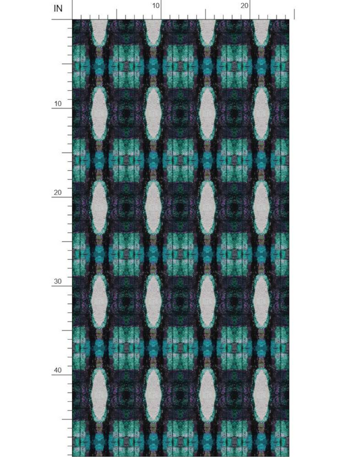 Mod Plaid 4, Aquamarine