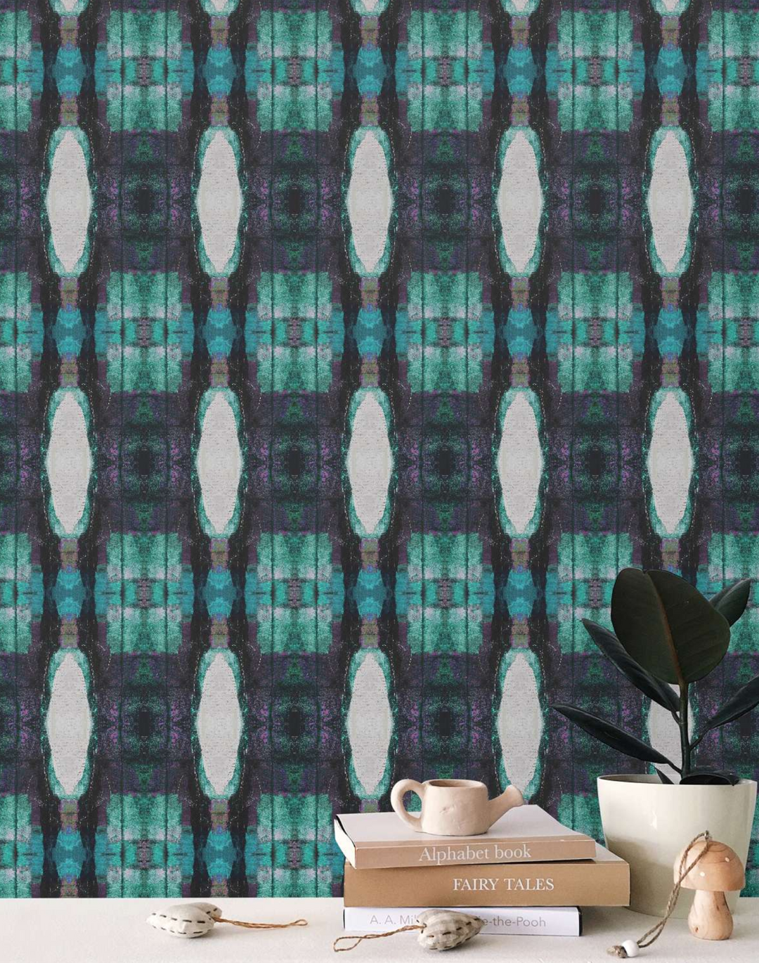 Mod Plaid 4, Aquamarine