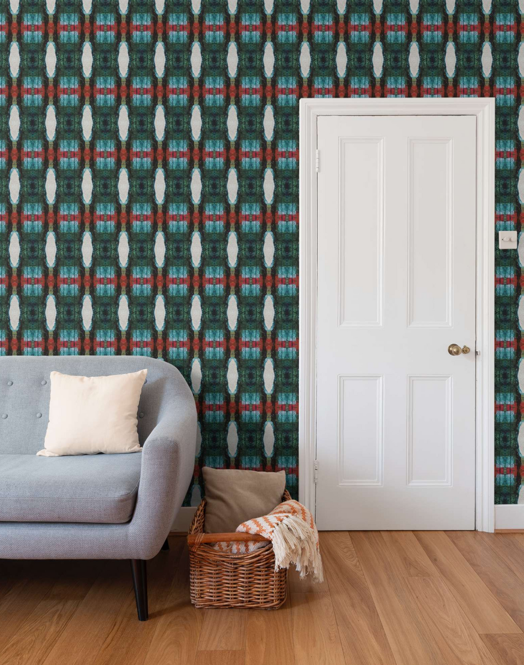 Mod Plaid 4, Blue Topaz