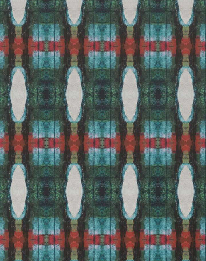 Mod Plaid 4, Blue Topaz