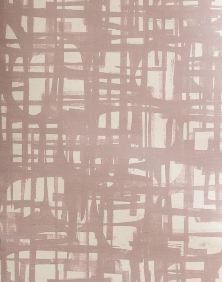 Grasscloth Monoprint, Mauve