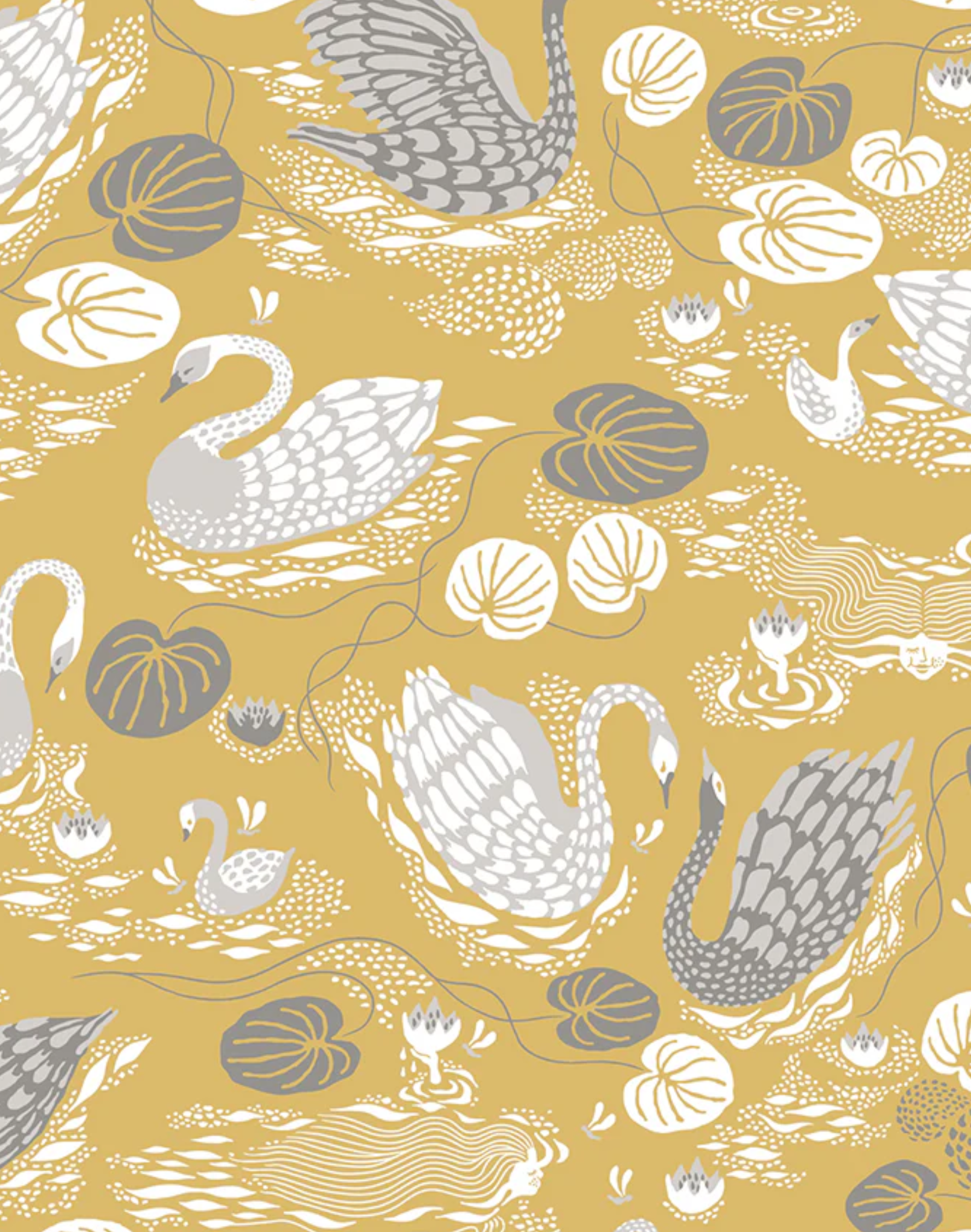 Noble Pattern Noble Nymphs Fabric, Yellow – The Pattern Collective