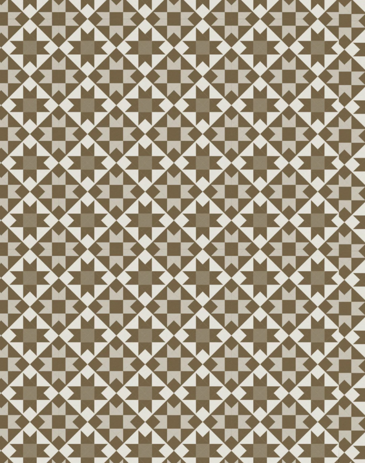Ohio Star Quilt Block, Mustardseed