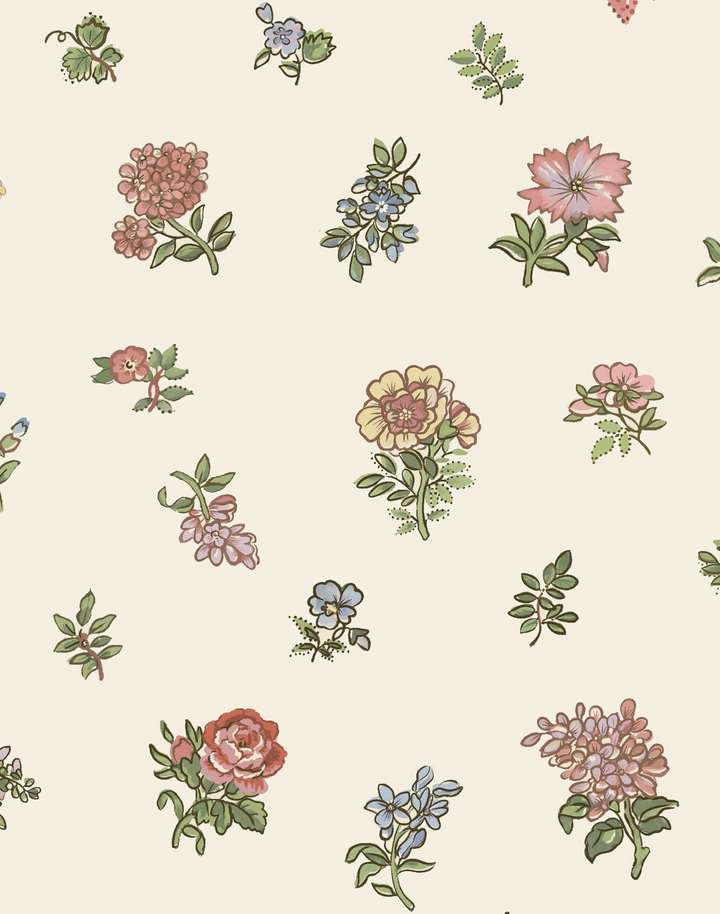 Olivia, Antique Cream - Linen Fabric