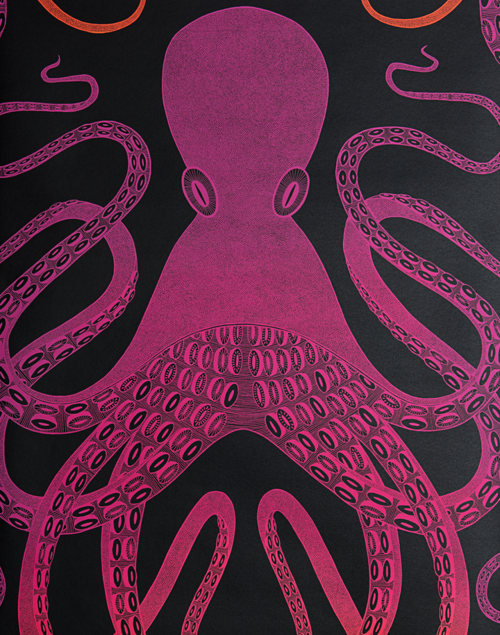 Ombre Octopus, Pink/Orange