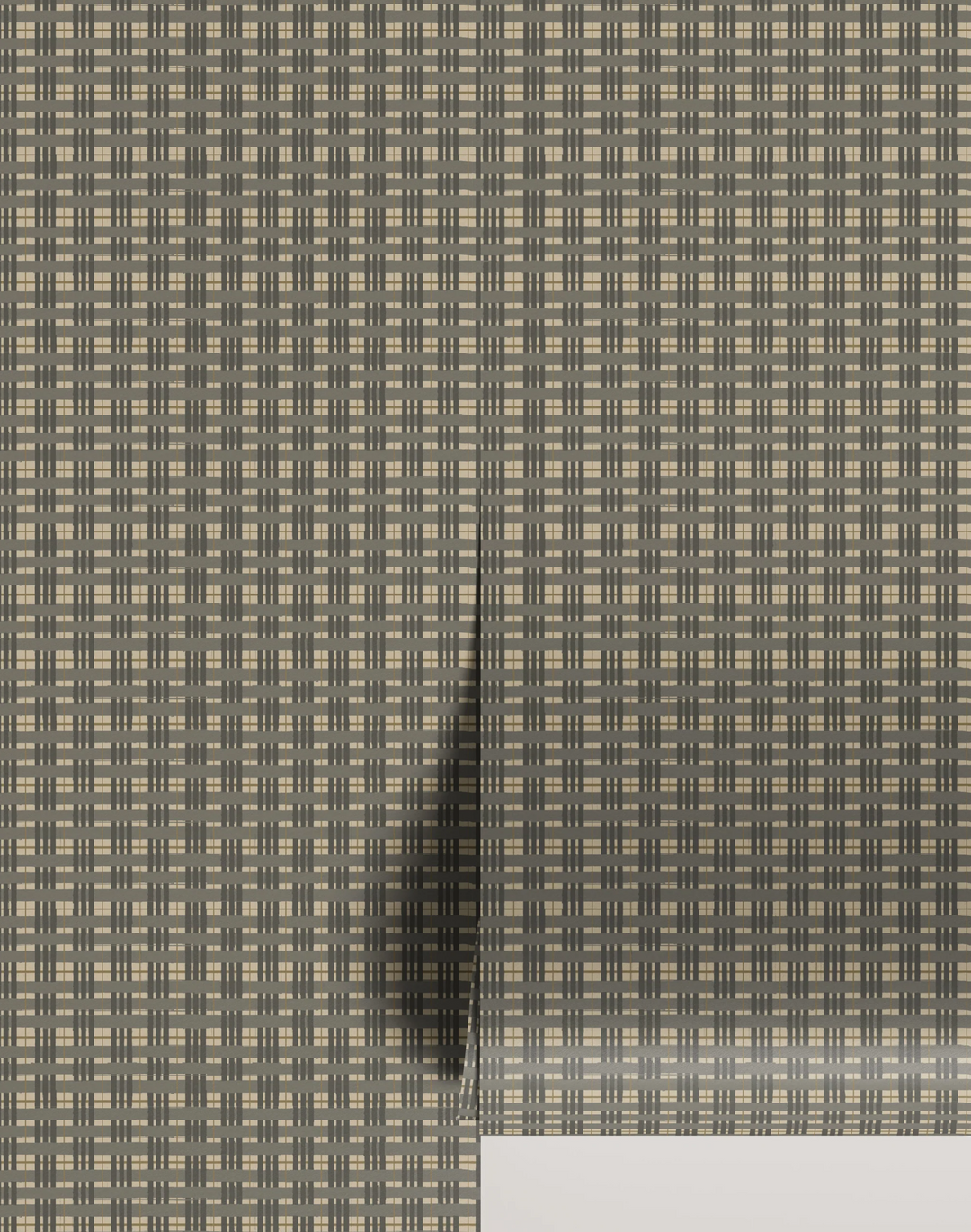 Painterly Plaid, Gravel