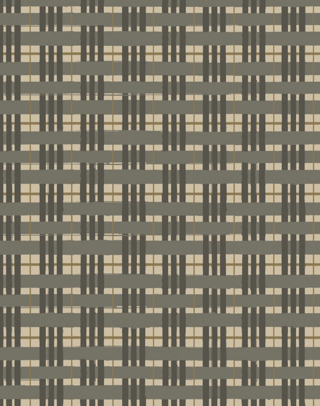 Painterly Plaid, Gravel