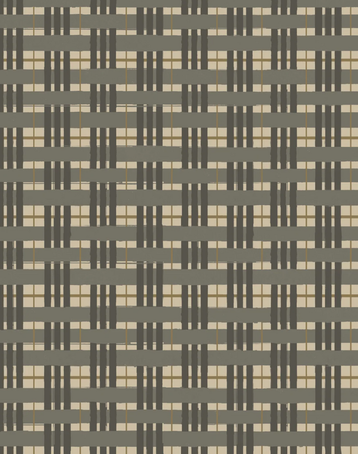 Painterly Plaid, Gravel