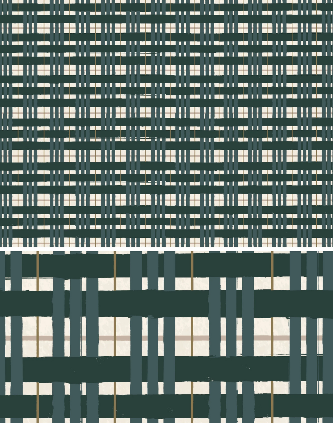 Painterly Plaid, Hunter