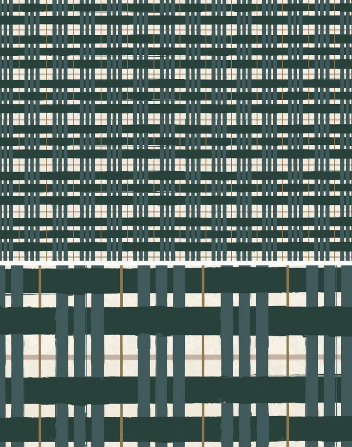 Painterly Plaid, Hunter