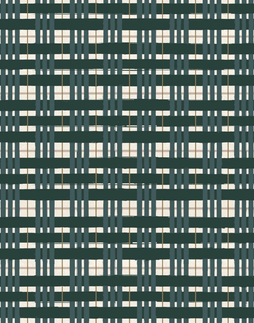 Painterly Plaid, Hunter