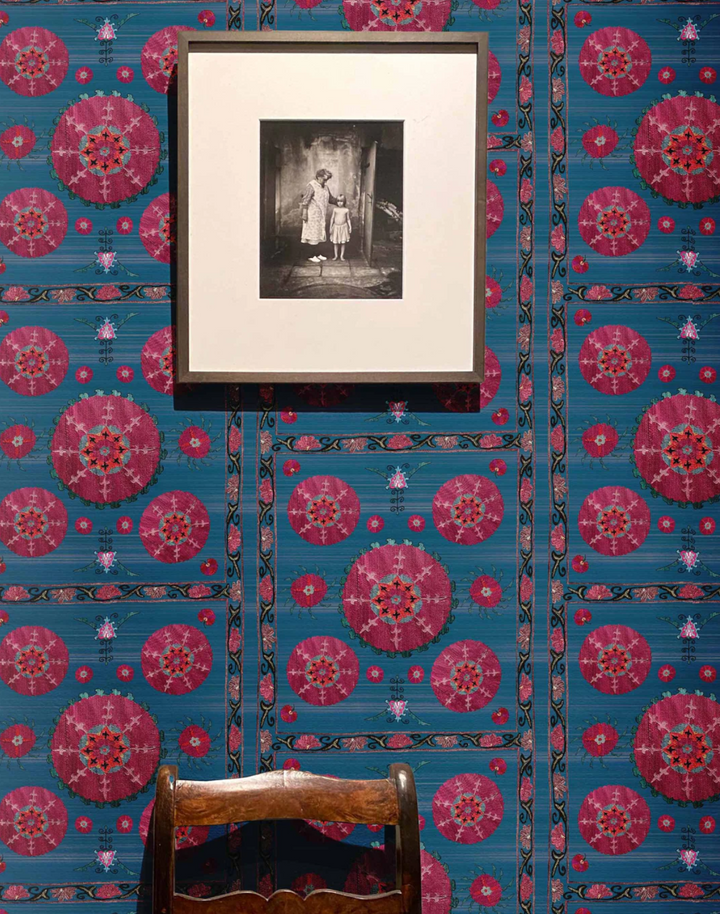 Paris Suzani, Azure Blue