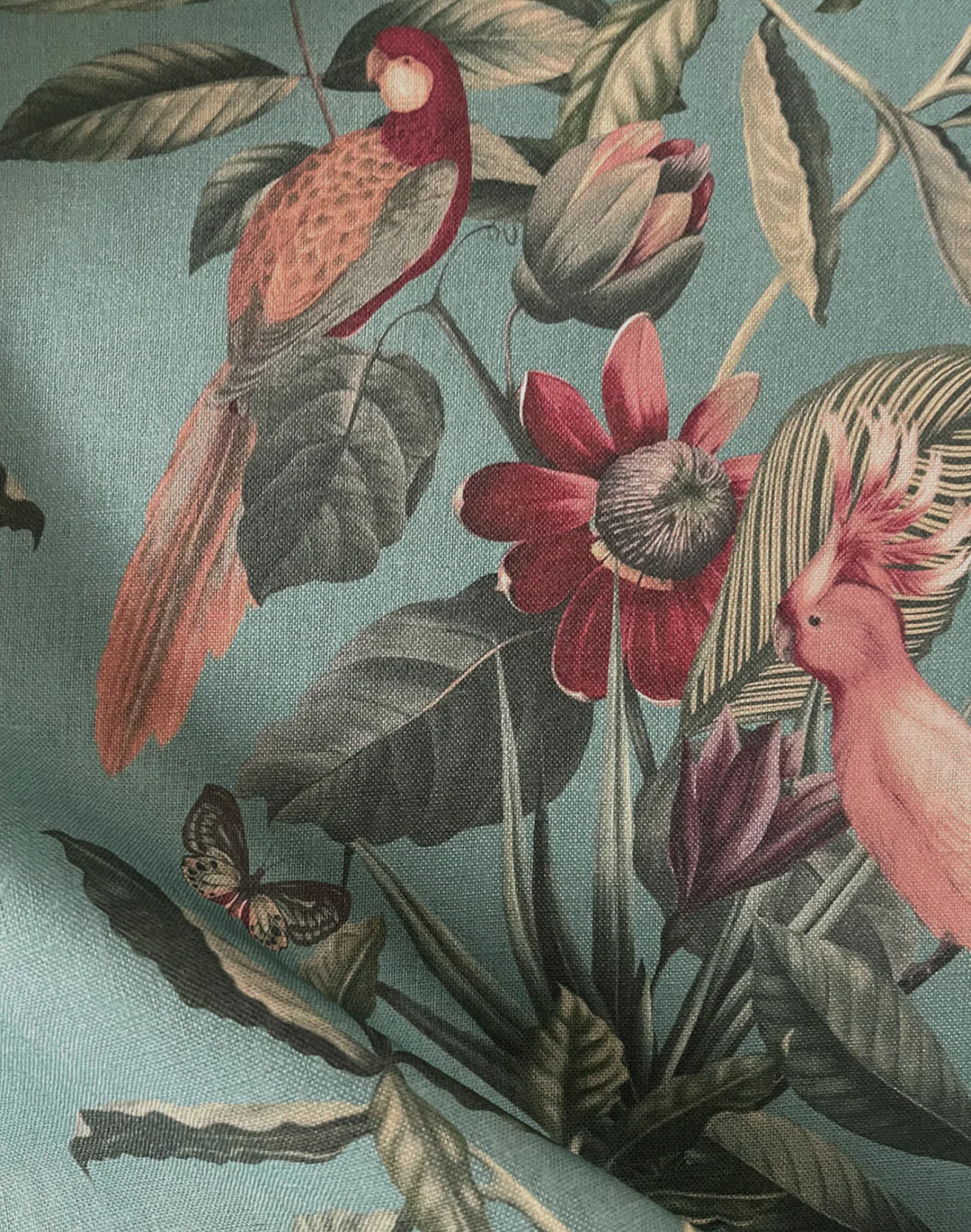 Passiflora Linen Fabric, Vardo