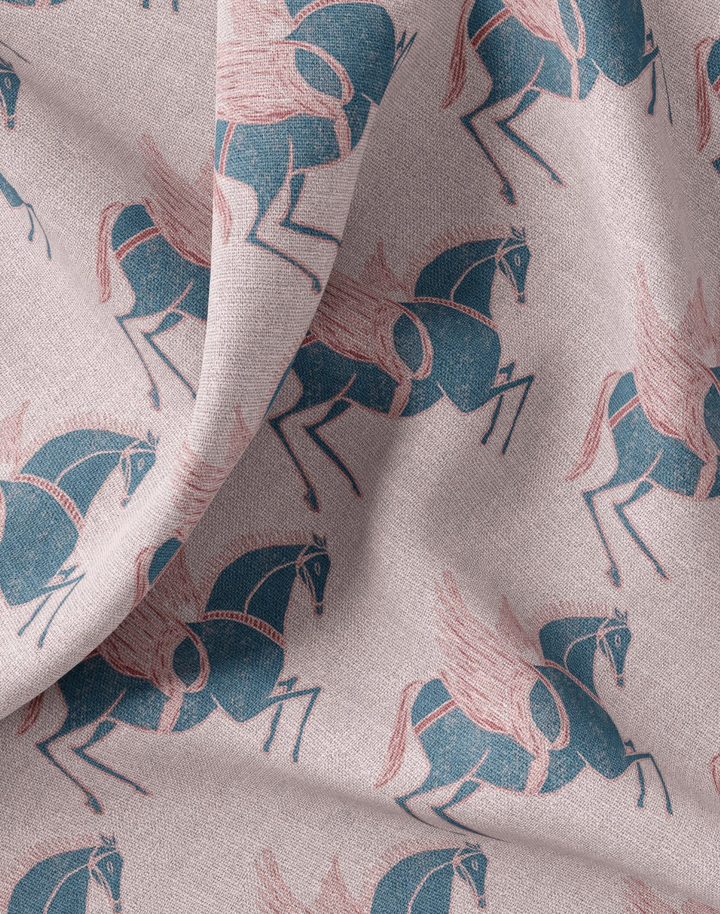 Pegasus, Dusk - Linen Fabric