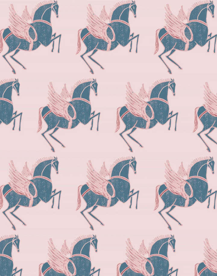 Pegasus, Dusk - Linen Fabric