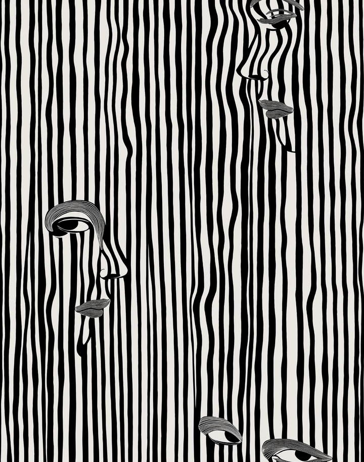 Picasso Stripe, Black