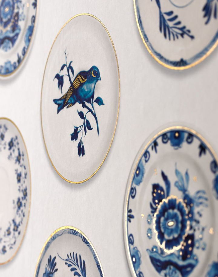 Porcelain, Blue & Gold