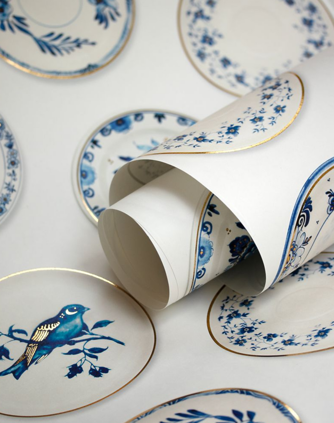 Porcelain, Blue & Gold