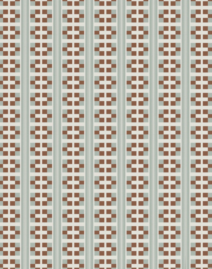 Quilt Block Stripe, Rust