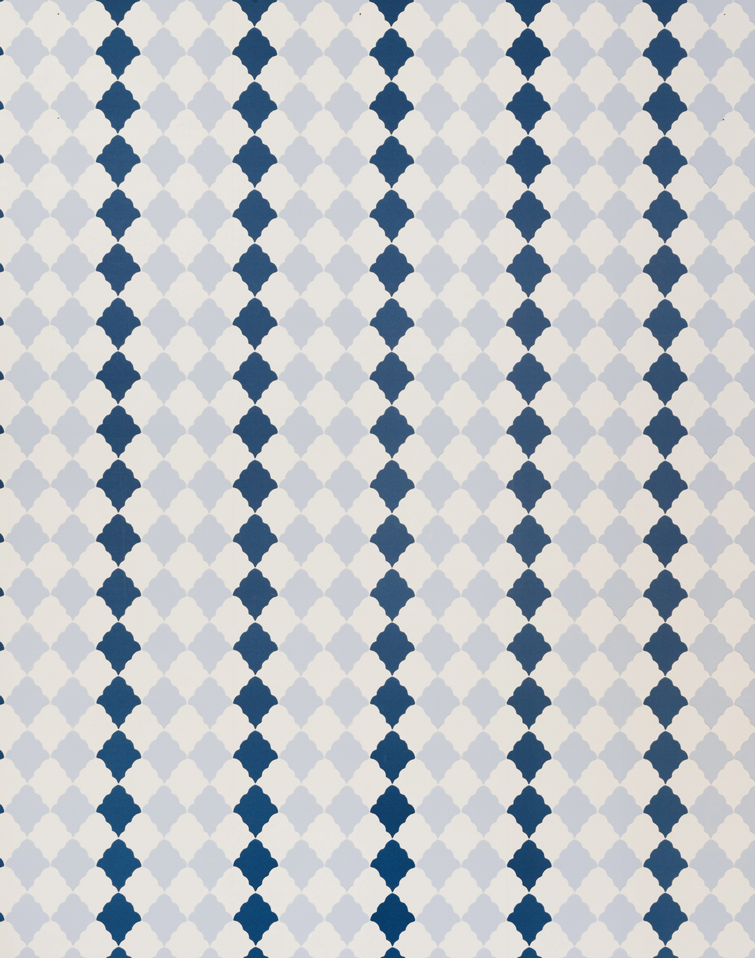 Quilted Harlequin, Two Blues
